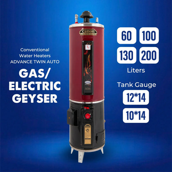 Conventional Water Heaters - Geysers - ADVANCE TWIN AUTO